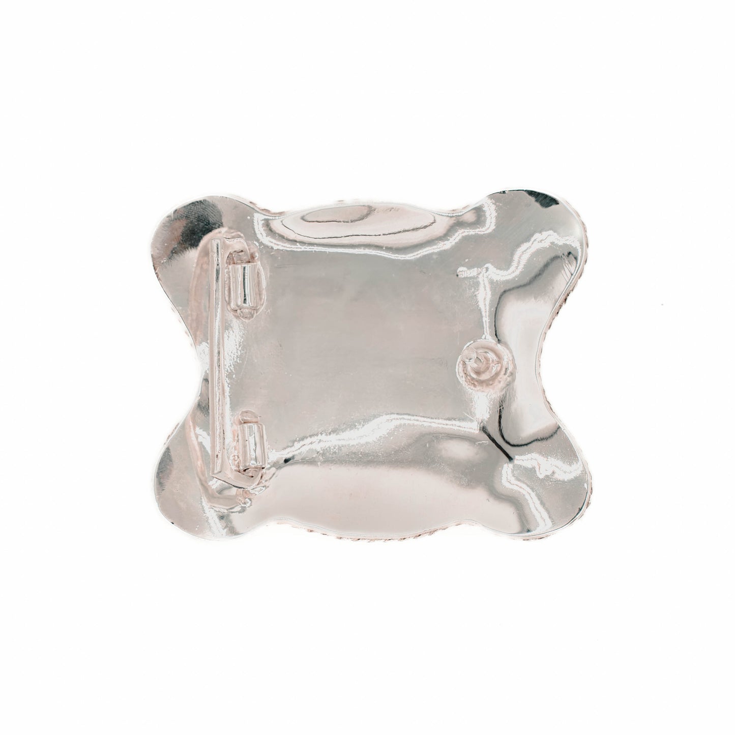 San Angelo Longhorn Scalloped Sterling Silver (.925) Trophy Belt Buckle