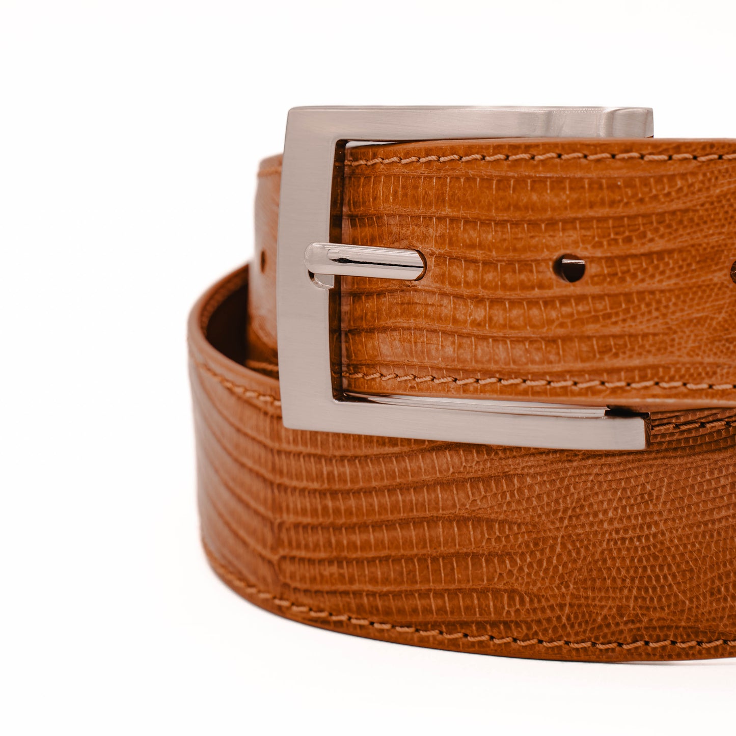 Honey Lizard leather Belt