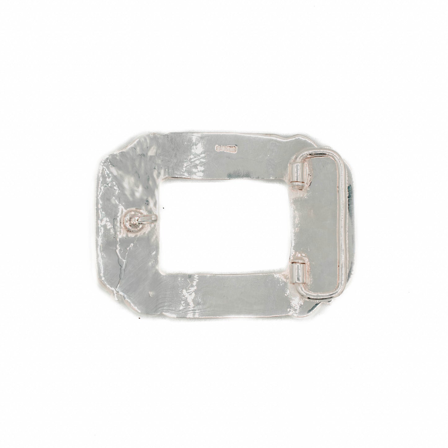 El Paso Windowed Solid Sterling Silver Belt Buckle
