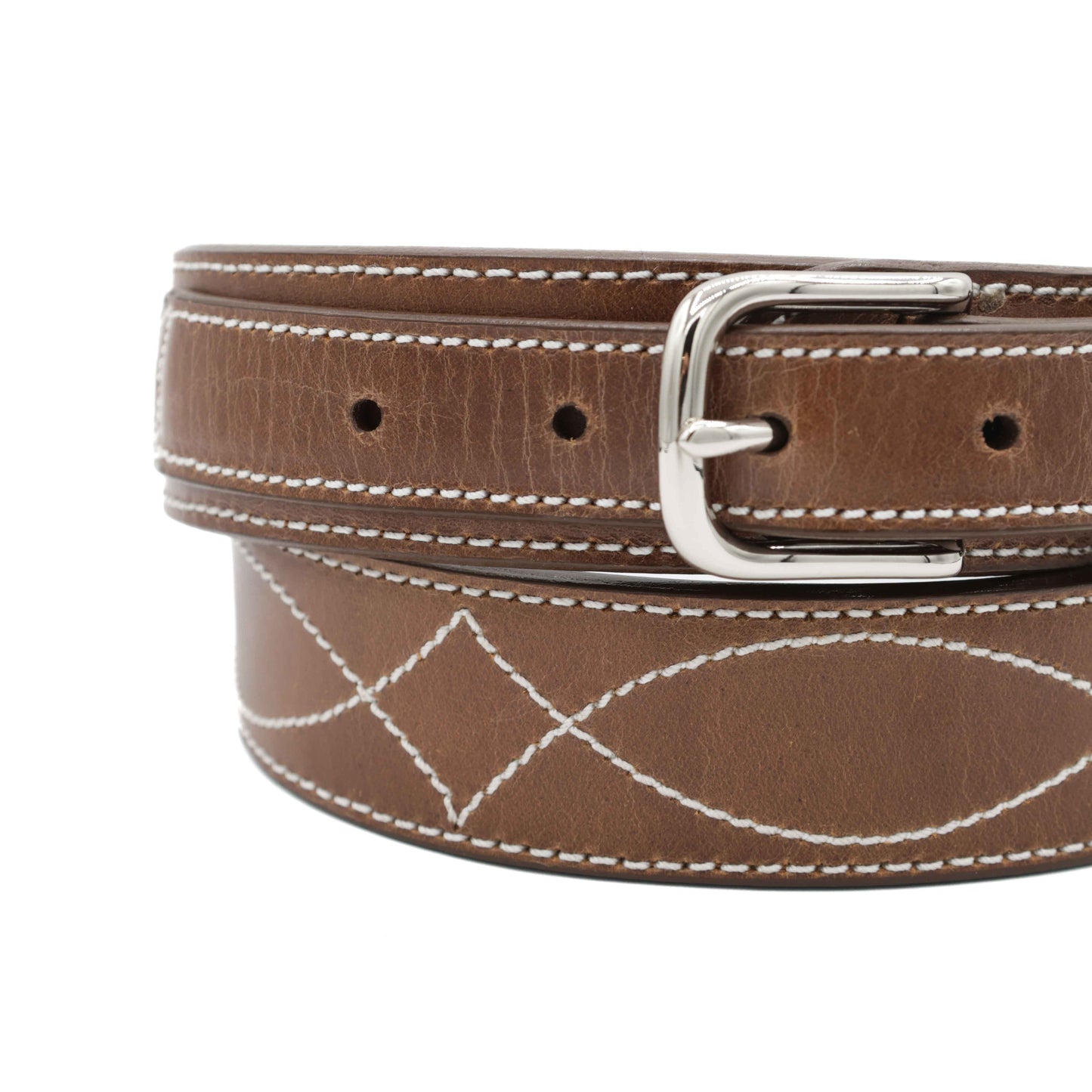 Brown Ranger Ranch Hand Cow Hide Leather Belt