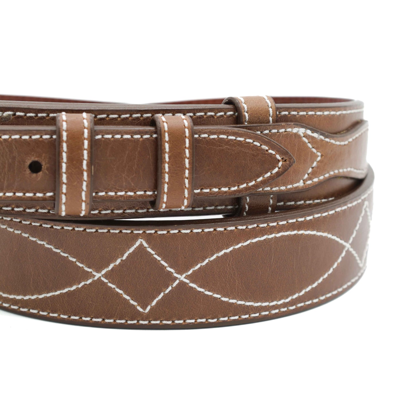 Brown Ranger Ranch Hand Cow Hide Leather Belt