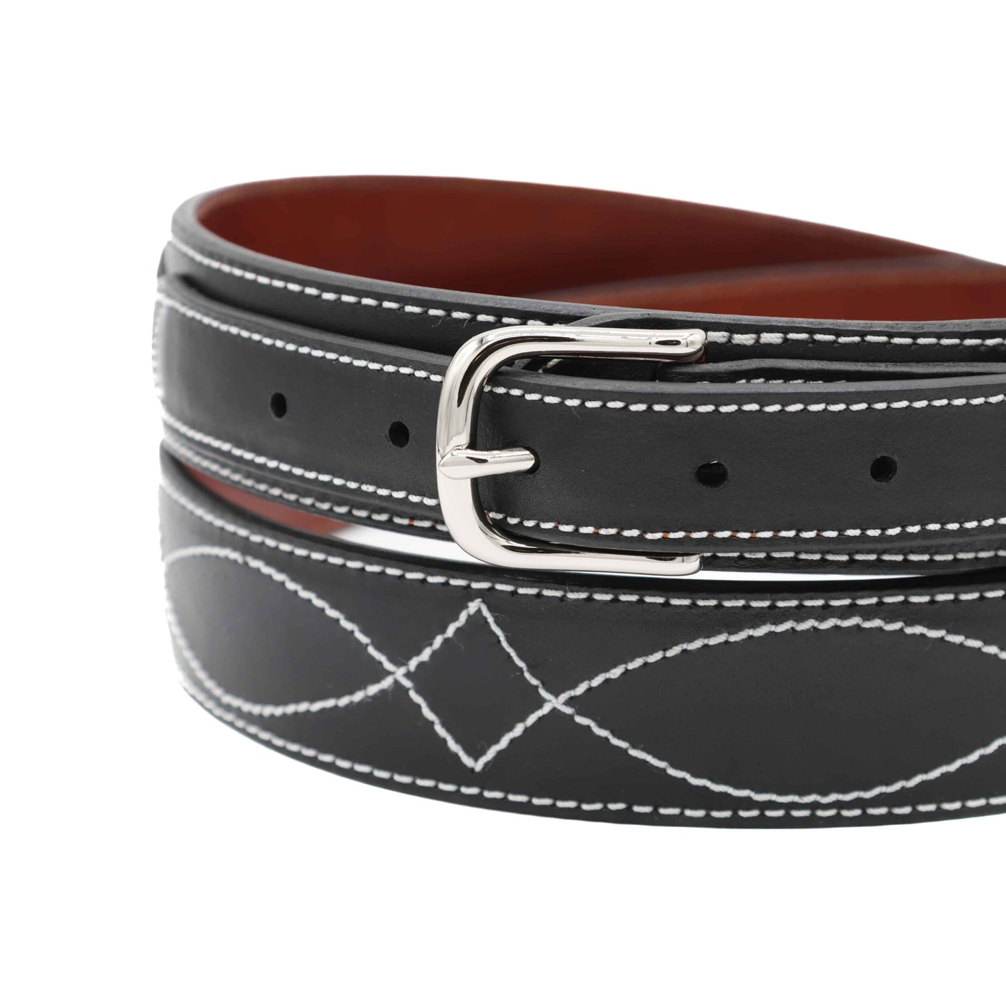 Black Ranger Ranch Hand Cow Hide Leather Belt
