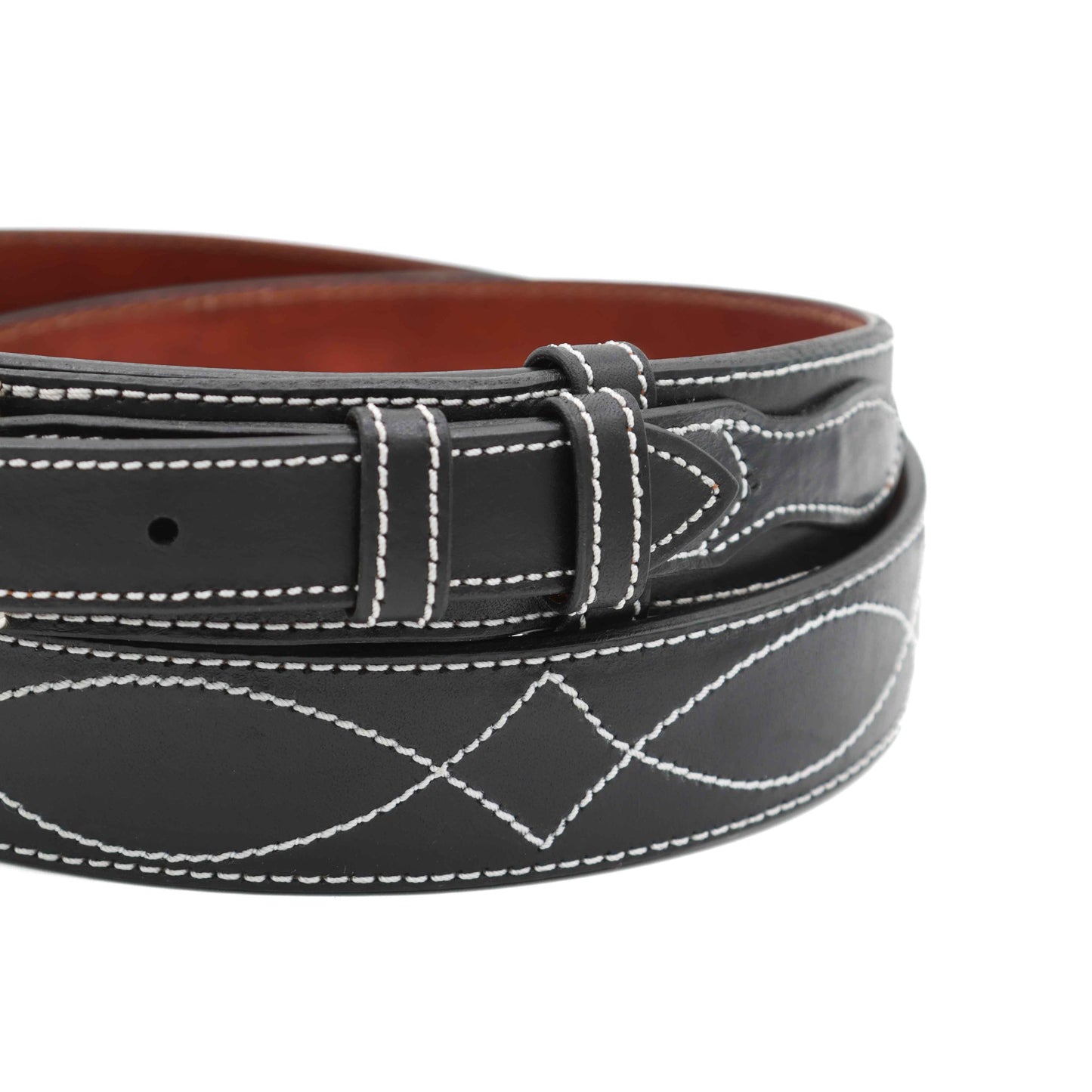 Black Ranger Ranch Hand Cow Hide Leather Belt