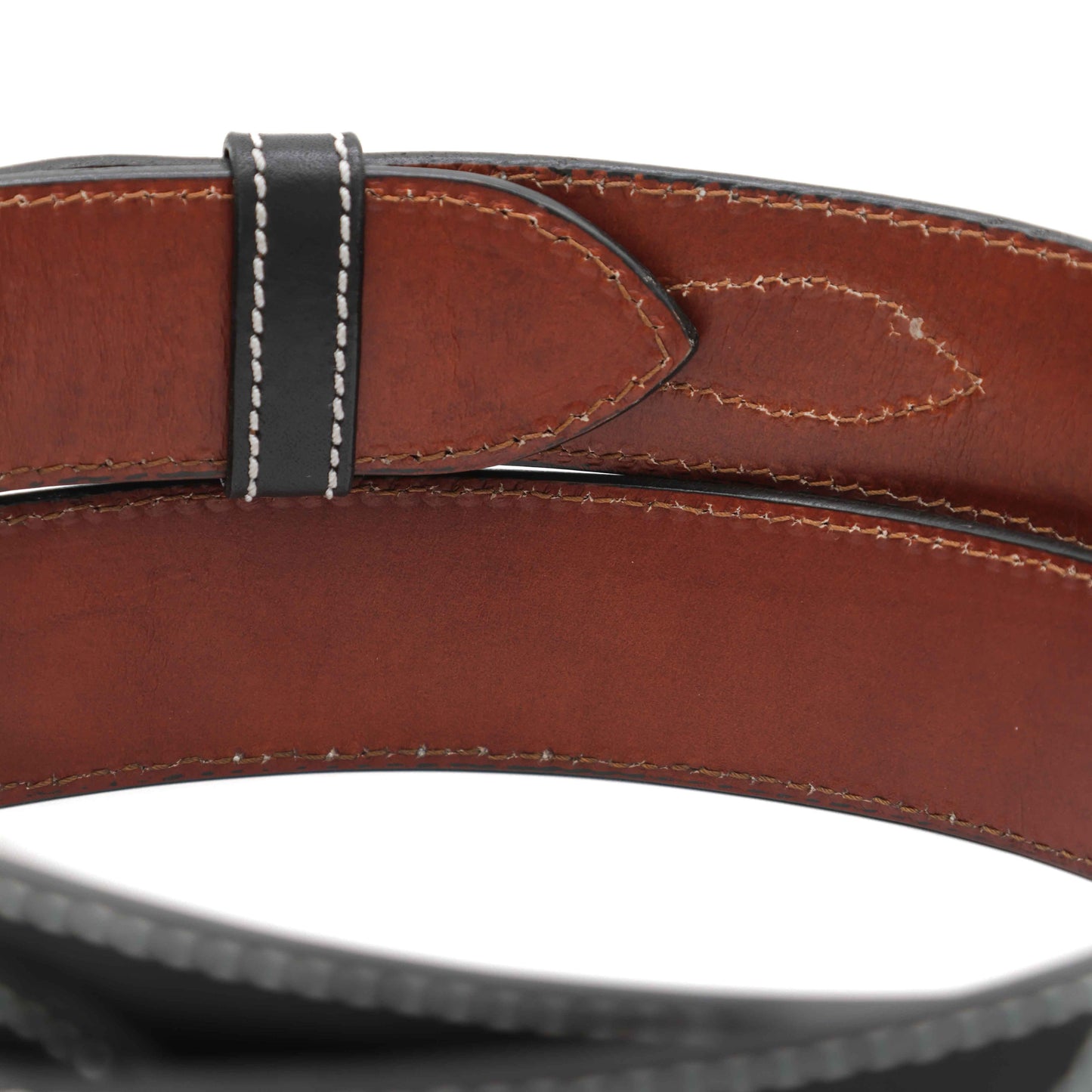 Black Ranger Ranch Hand Cow Hide Leather Belt