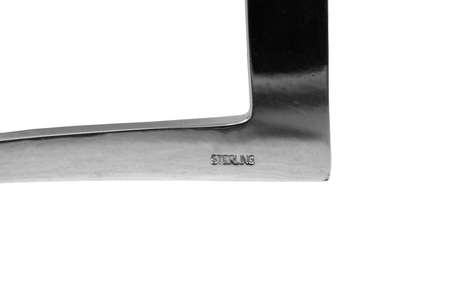 LUX Square Solid Sterling Silver Belt Buckle
