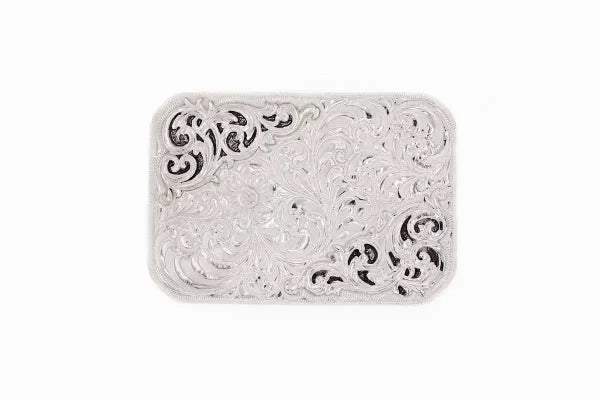 The Colonel Solid Sterling Silver Hand Engraved Trophy Belt Buckle