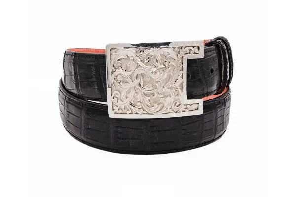 The Judge Hand Engraved Solid Sterling Silver Trophy Belt Buckle