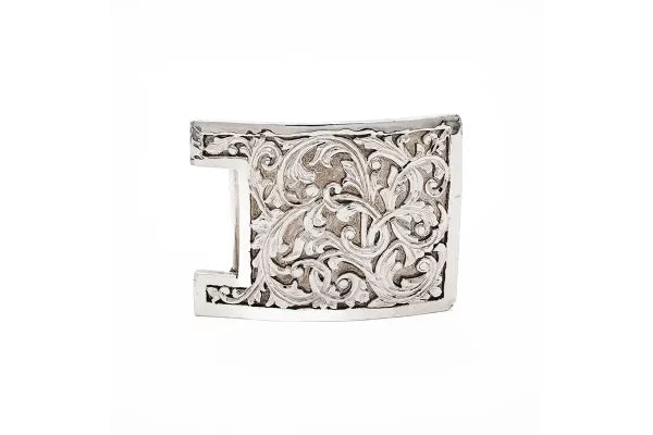 The Judge Hand Engraved Solid Sterling Silver Trophy Belt Buckle