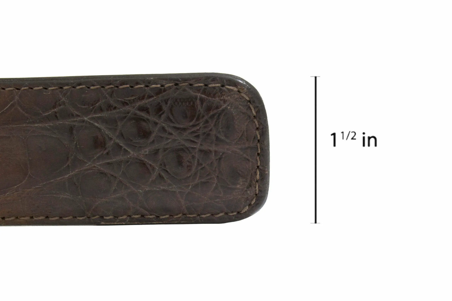 Saddle Brown Alligator Belt