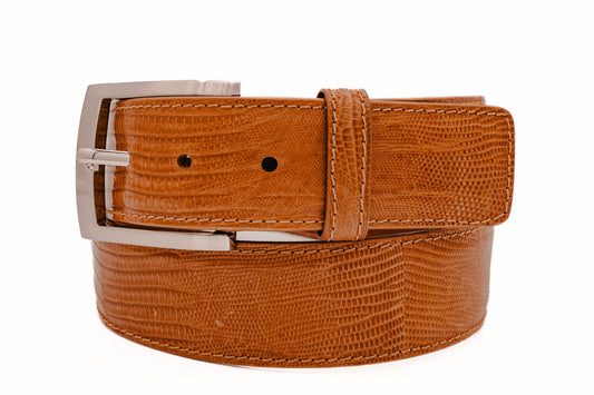 Honey Lizard leather Belt