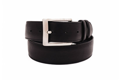 Authentic Black Italian Calf Leather Belt