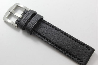 Genuine Black Shark leather Watch Strap