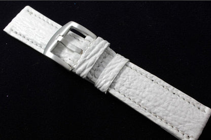 Genuine White Shark leather Watch Strap