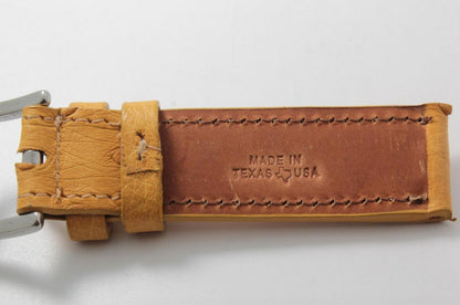 Butter Cup Full Quill Ostrich Leather Watch Strap