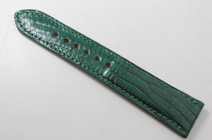 Hunter Green Lizard Leather Watch Strap