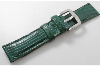 Hunter Green Lizard Leather Watch Strap