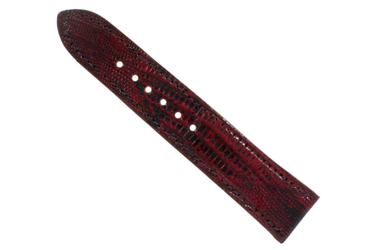 Black Cherry Lizard Leather Watch Strap