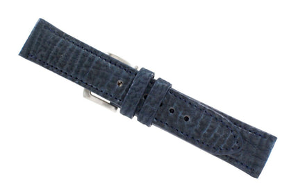 Genuine Safari Blue Shark leather Watch Strap