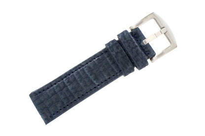 Genuine Safari Blue Shark leather Watch Strap