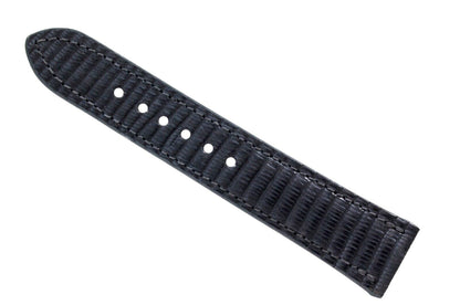 Dark Gray Lizard Leather Watch Strap