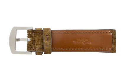 Brown Hippopotamus Leather Watch Strap