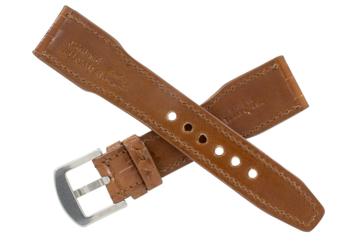 IWC Pilot Cognac Alligator Leather Watch Strap