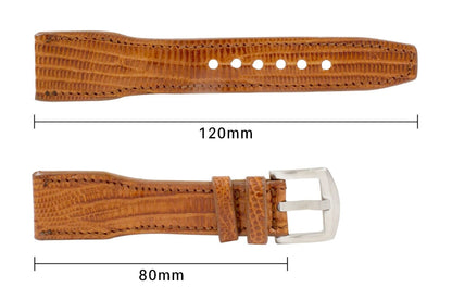 IWC Pilot Cognac Lizard Watch Strap