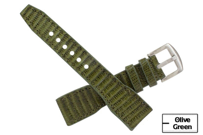 IWC Pilot Olive Green Lizard Watch Strap