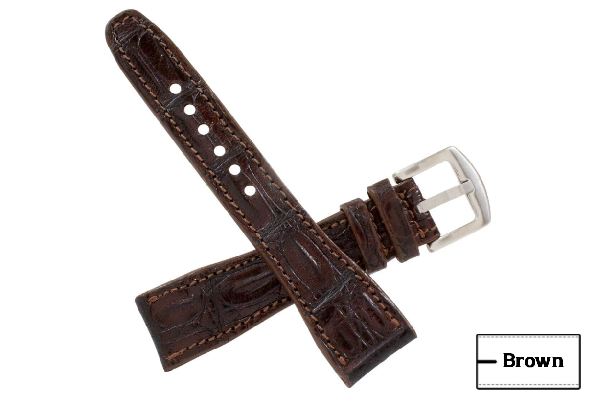 IWC Pilot  Brown Alligator Leather Watch Strap