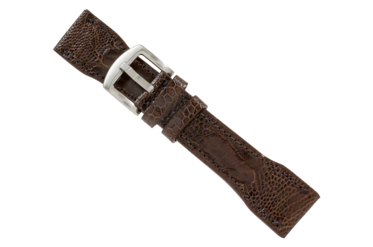 IWC Pilot Brown Ostrich Leg Leather Watch Strap