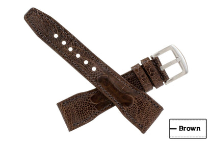 IWC Pilot Brown Ostrich Leg Leather Watch Strap