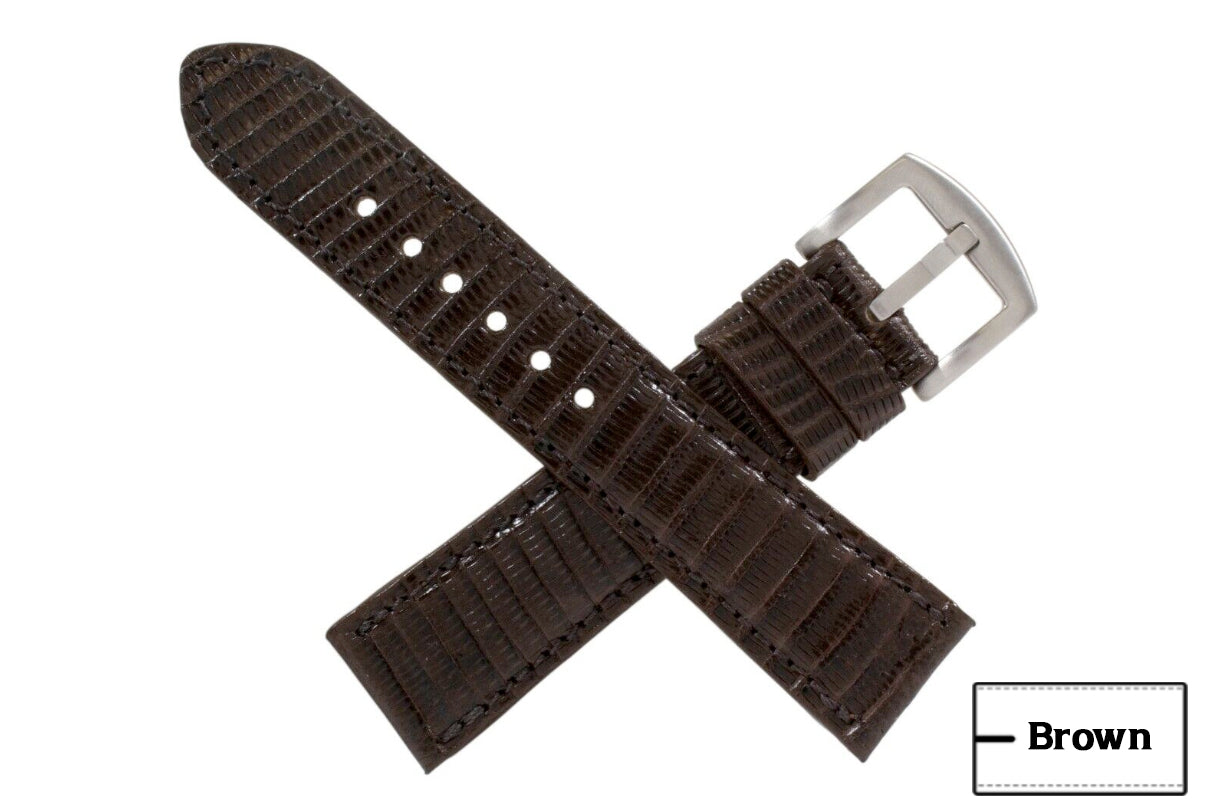 Brown Lizard Leather Watch Strap