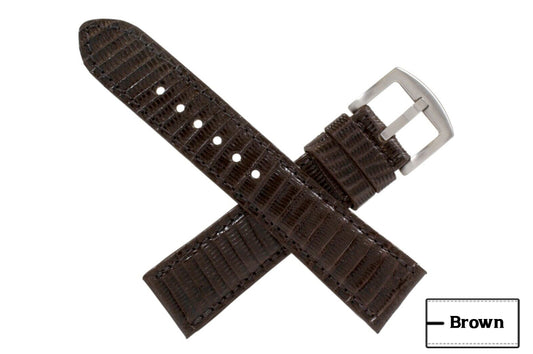 Brown Lizard Leather Watch Strap