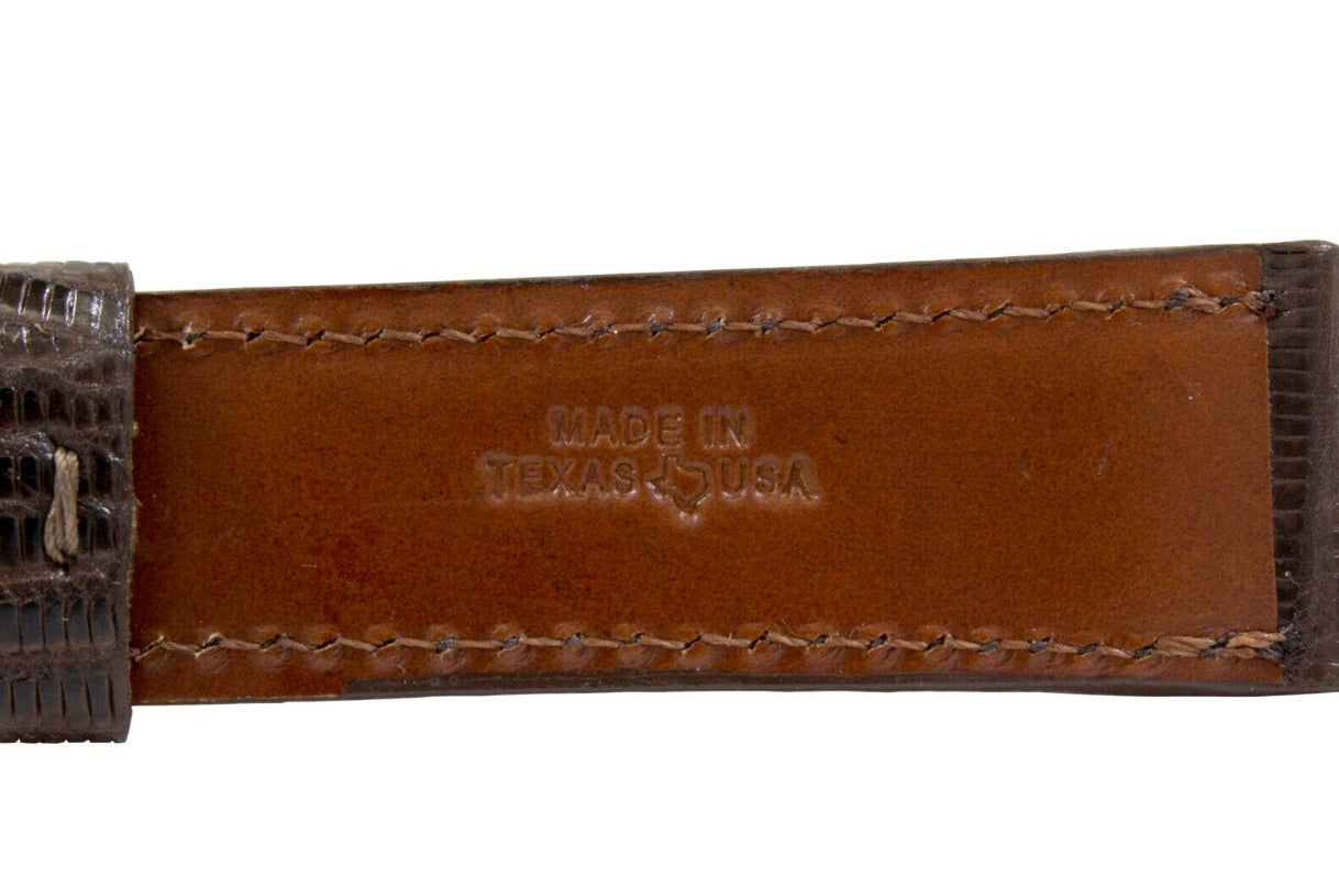 Brown Lizard Leather Watch Strap