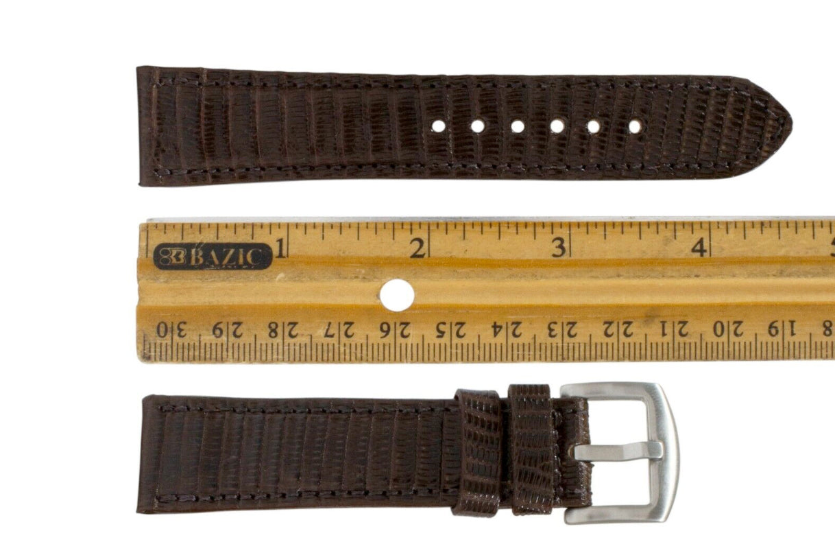 Brown Lizard Leather Watch Strap