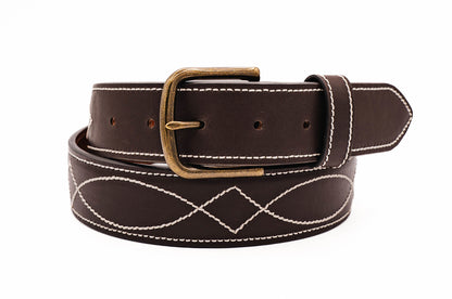 Buckaroo Brown Italian Calf Leather Belt