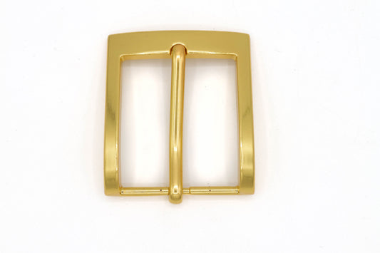 Square Brass Belt Buckle on white background