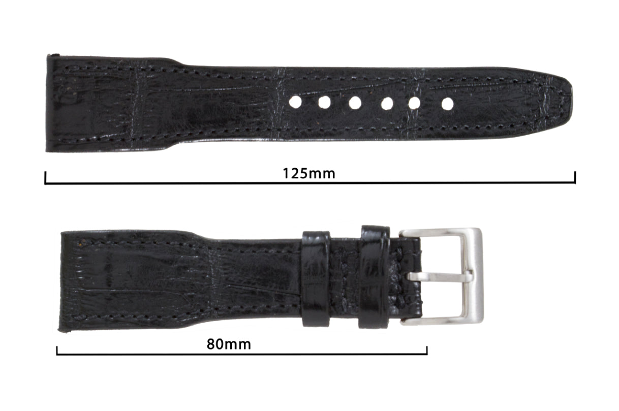 AAA Ultra IWC Black Alligator Leather Watch Strap