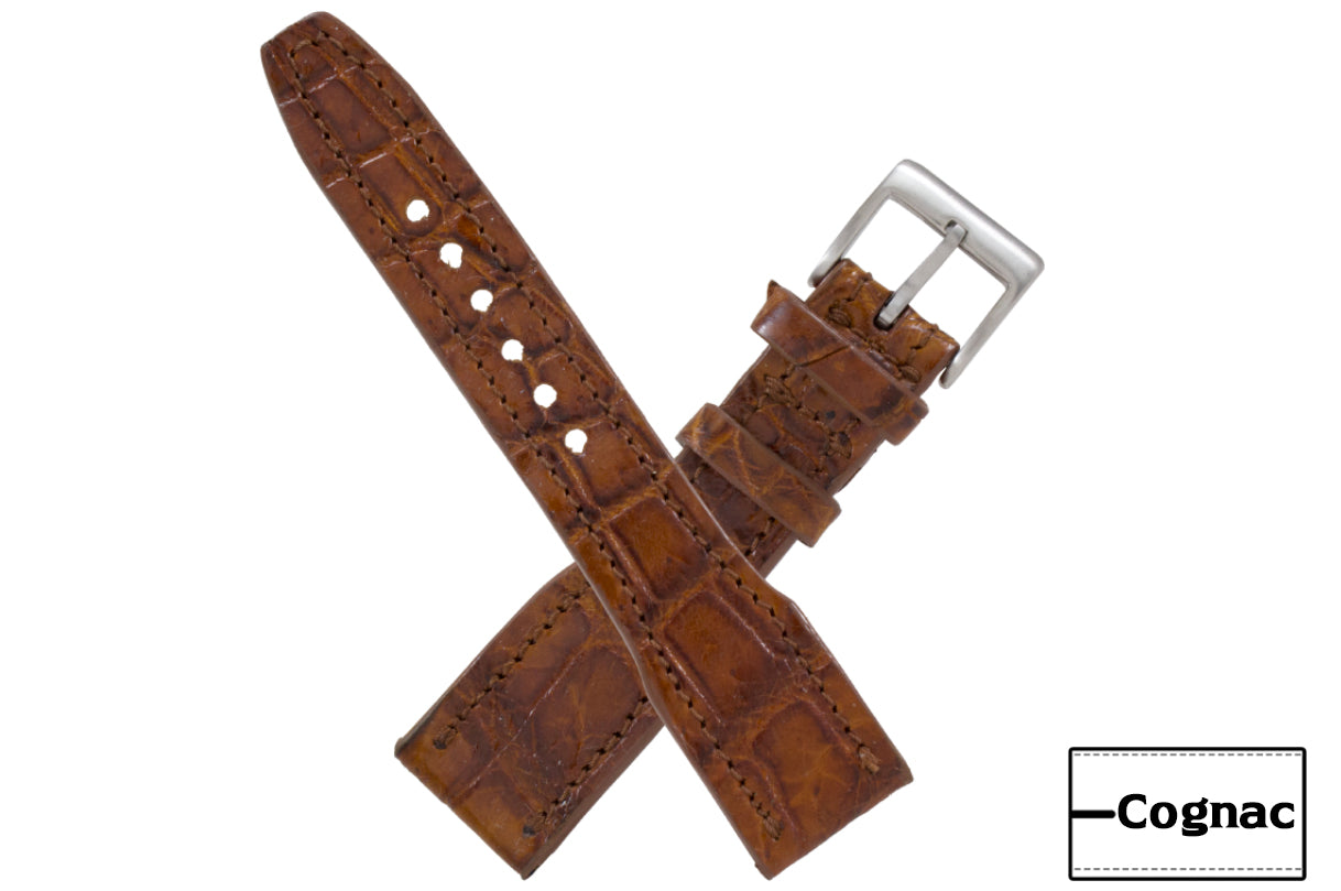 AAA Ultra IWC  Cognac Alligator Leather Watch Strap