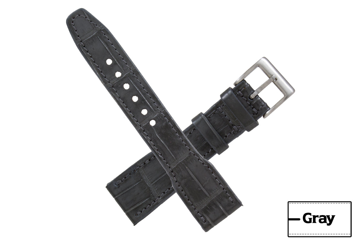 AAA Ultra IWC Grey Alligator Leather Watch Strap