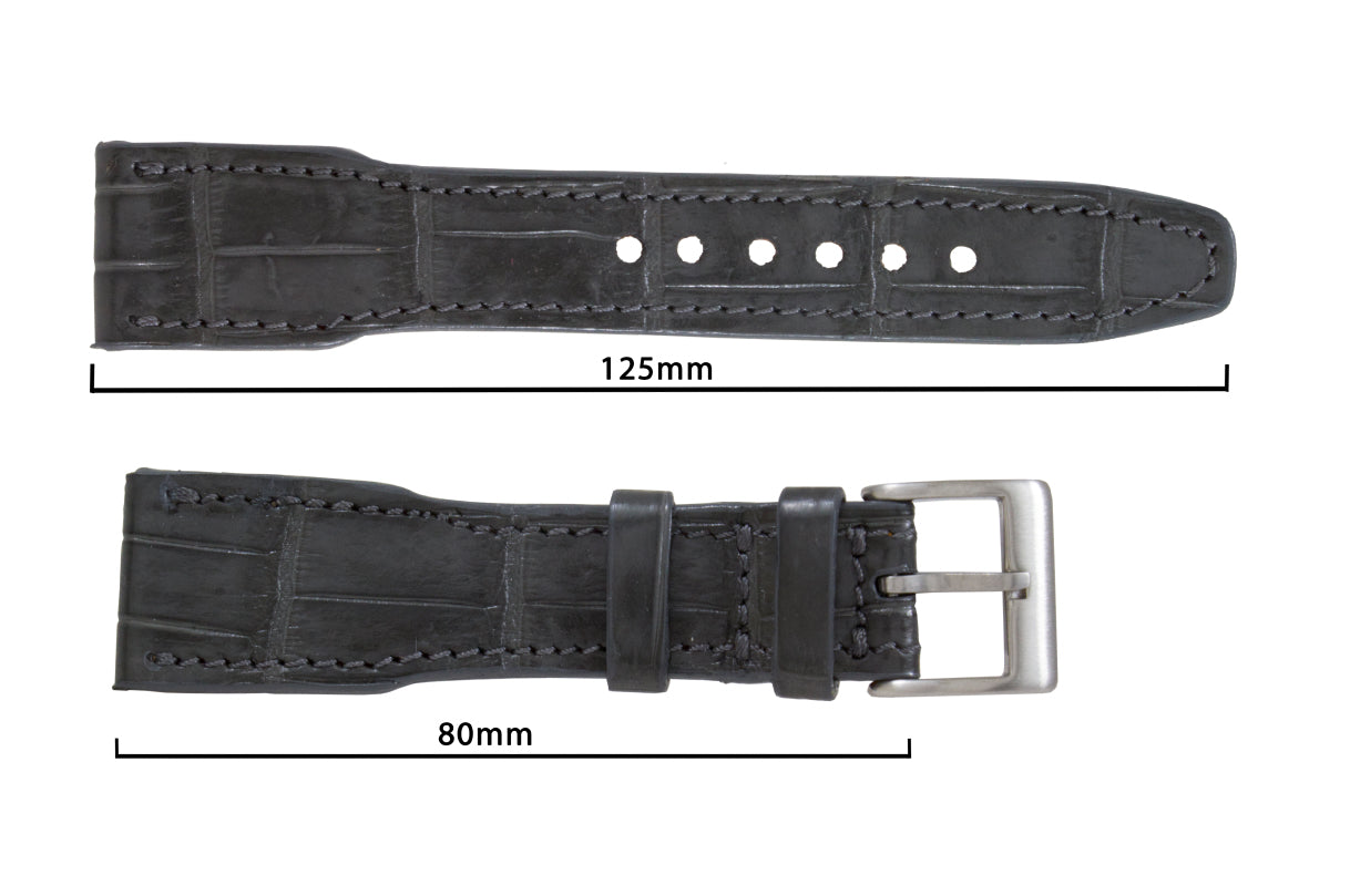 AAA Ultra IWC Grey Alligator Leather Watch Strap