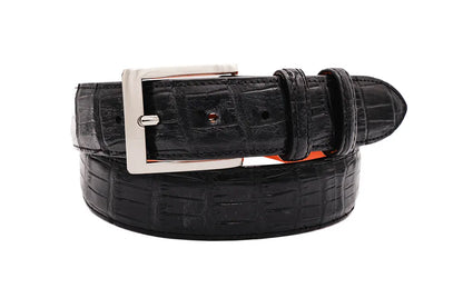 AAA ULTRA Black American Alligator Leather Belt