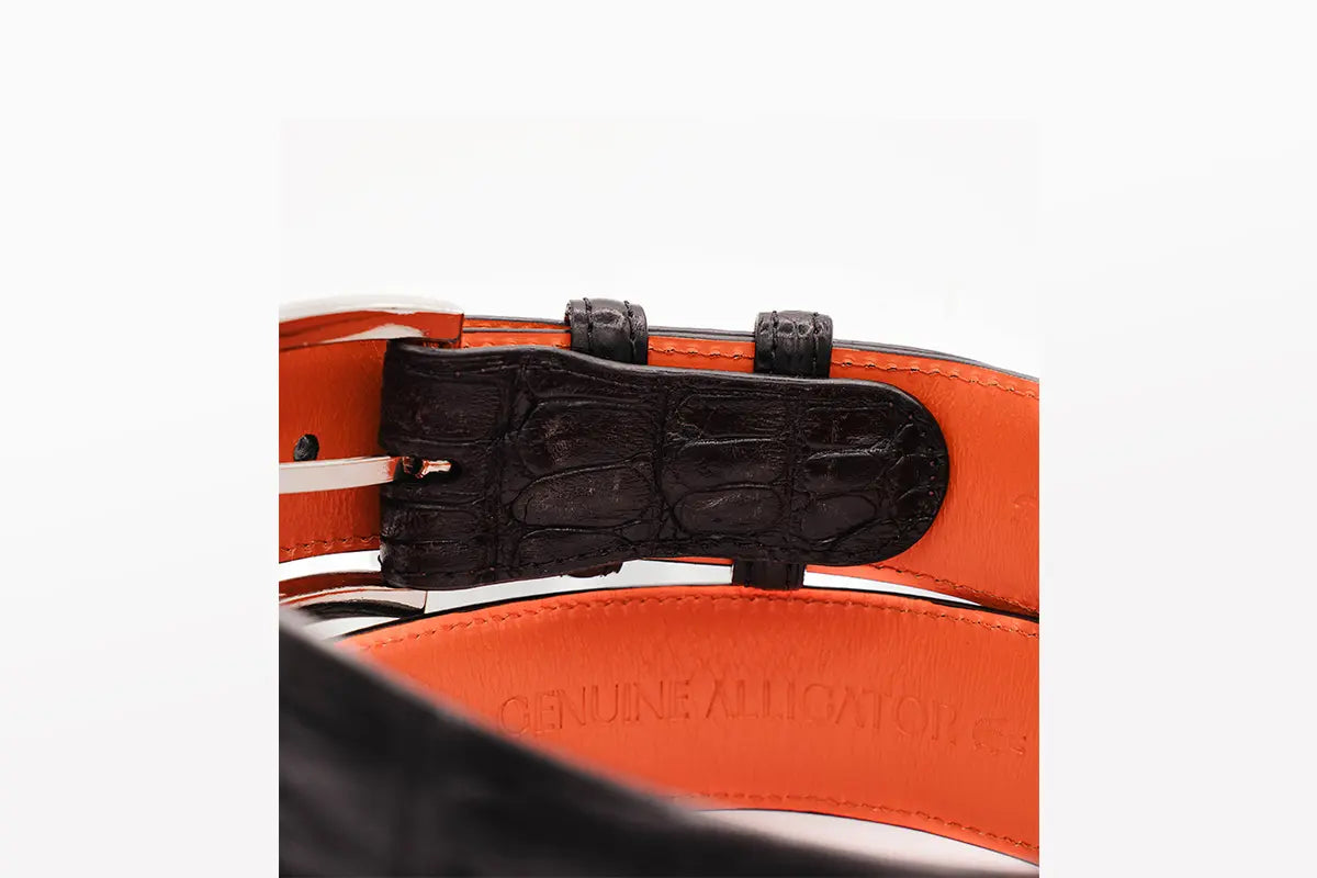 AAA ULTRA Black American Alligator Leather Belt (Copy)