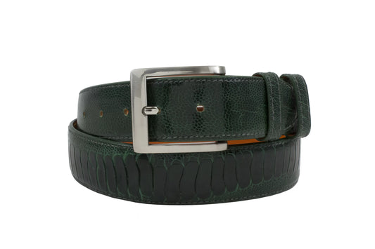 AAA Ultra Emerald Green Ostrich Leg Belt