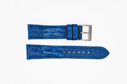 AAA Ultra Lapis Blue Ostrich Leg Leather Watch Strap