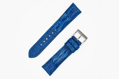 AAA Ultra Lapis Blue Ostrich Leg Leather Watch Strap