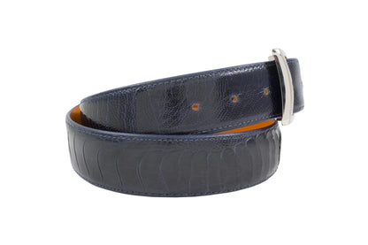 AAA Ultra Navy Blue Ostrich Leg Belt