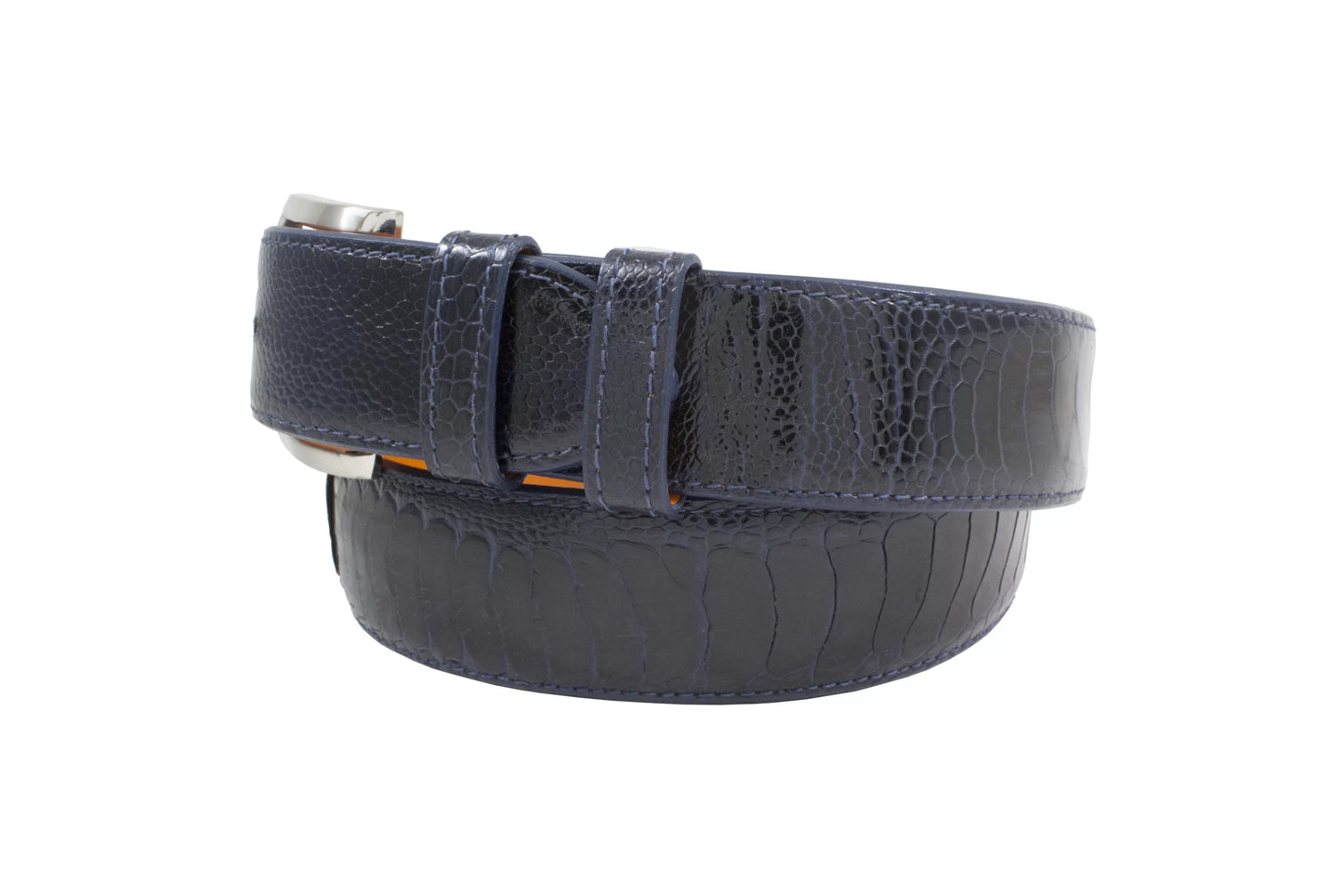 AAA Ultra Navy Blue Ostrich Leg Belt