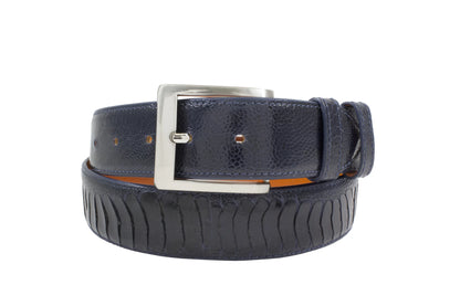 AAA Ultra Navy Blue Ostrich Leg Belt