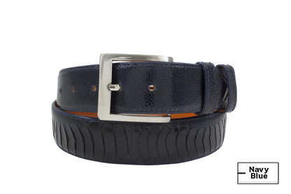 AAA Ultra Navy Blue Ostrich Leg Belt